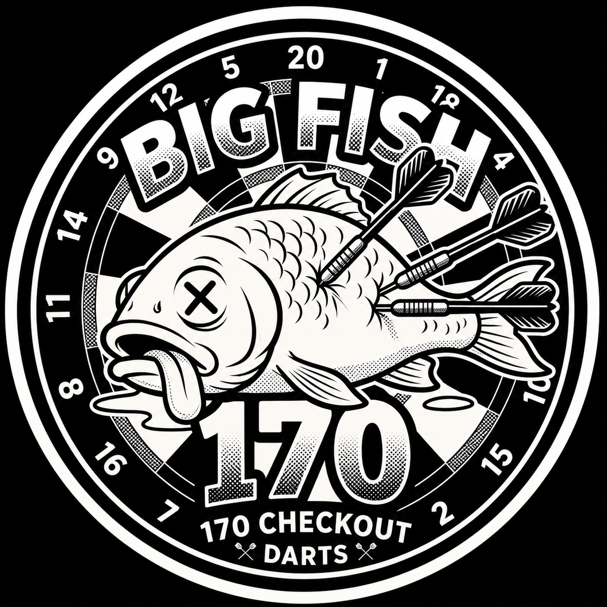 Sticker Big Fish (Set 15 Stück)