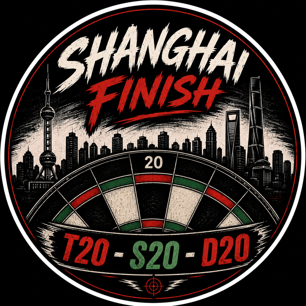 Sticker Shanghai Finish (Set 15 Stück)