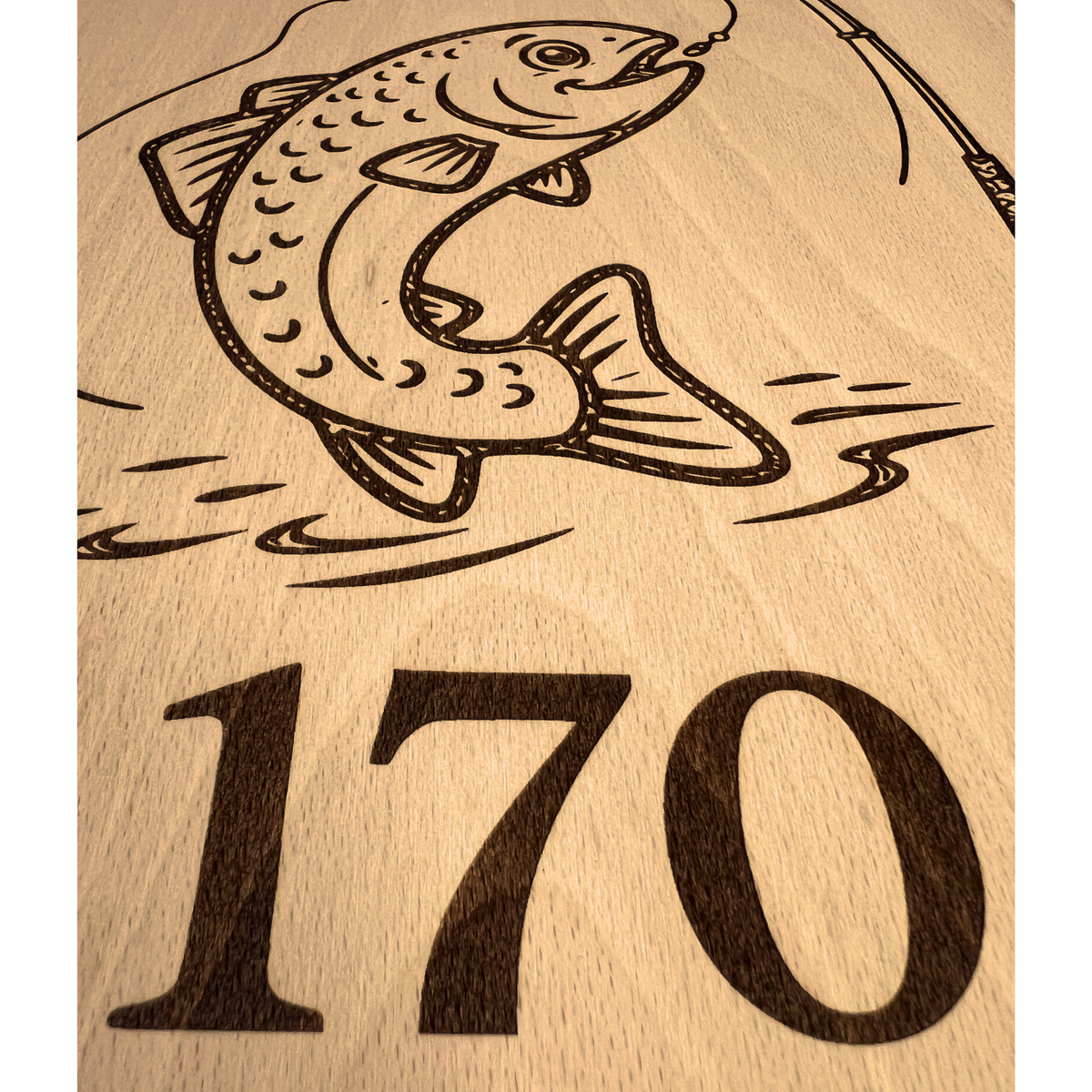 Schneidebrett "Big Fish" + Gratis Sticker-Set